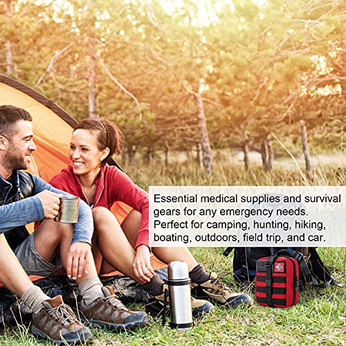 [2022 Upgrade] Trauma First Aid Kit with Survival Gear Outdoor Tactical Gear ...