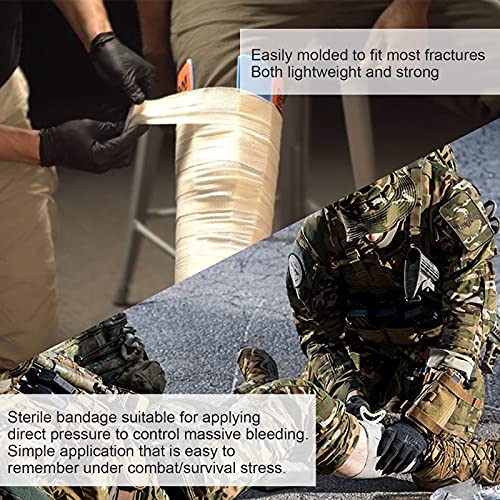 [2022 Upgrade] Trauma Survival First Aid Kit Outdoor Molle System Tactical Ge...