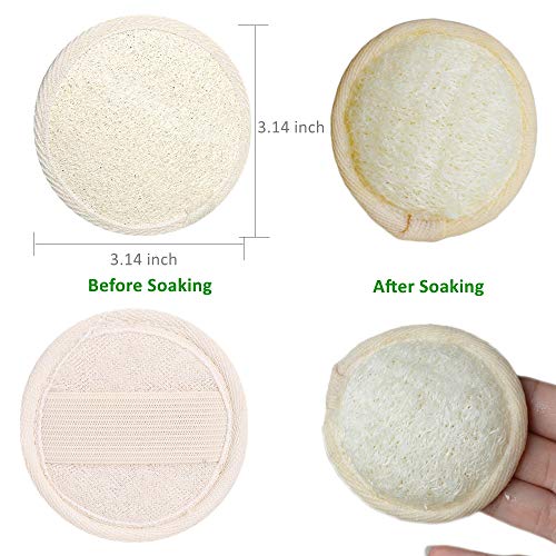 Facial Cleanser,2020 Newest Face Scrubber Natural Loofah Facial Cleansing Reu...