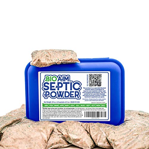 Homey Aim Septic Tank Treatment. 1 Year Supply. Safe Green Cultures and Enzym...