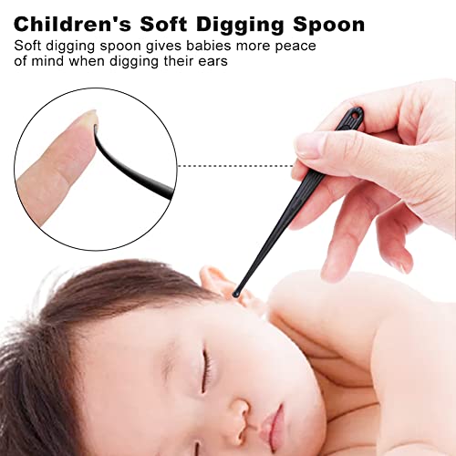 8Pcs Ear Wax Removal Kit - Stainless Steel Ear Pick - Spring 360°Spiral Ear S...