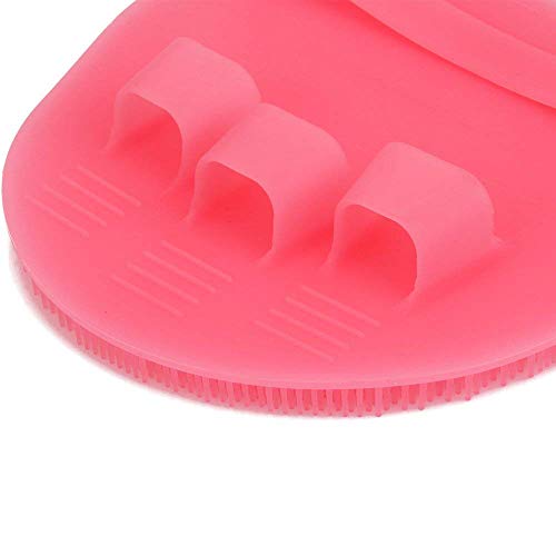 1 Pack Soft Silicone Body Scrubber Food-grade Exfoliating Glove Shower Cleans...