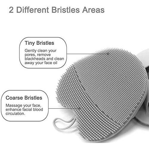 Pure Silicone Body Massage Brush Body Wash Bath Shower Tool, with Super Soft ...