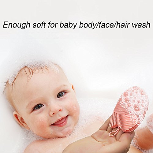 Soft Manual Silicone Facial Cleansing Brush Mild Face Wash Scrubber, Exfoliat...