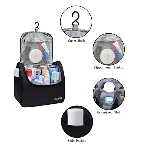 Homthumb Hanging Toiletry Bag for Women and Men,Water-resistant Travel Cosmet...