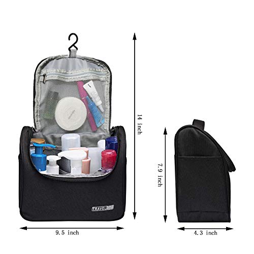 Homthumb Hanging Toiletry Bag for Women and Men,Water-resistant Travel Cosmet...
