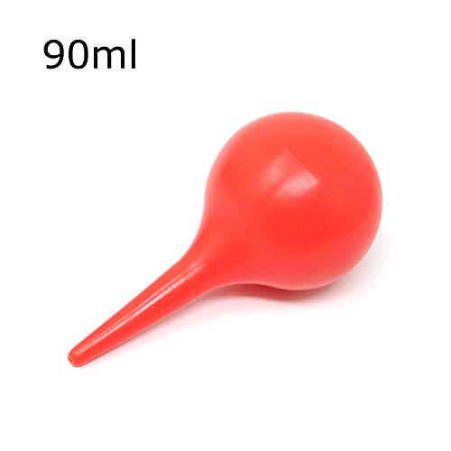 Honbay 2PCS 90ml Laboratory Tool Red Rubber Bulb Syringe