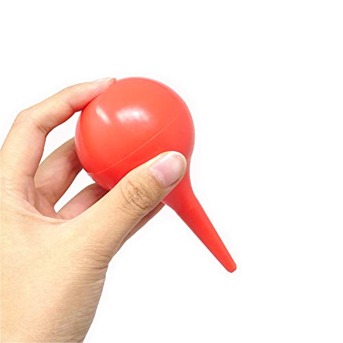 Honbay 2PCS 90ml Laboratory Tool Red Rubber Bulb Syringe