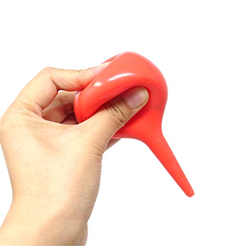 Honbay 2PCS 90ml Laboratory Tool Red Rubber Bulb Syringe