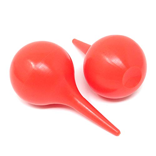 Honbay 2PCS 90ml Laboratory Tool Red Rubber Bulb Syringe