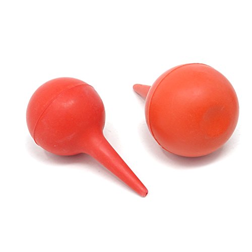 Honbay 3PCS Laboratory Tool Red Rubber Squeeze Bulb Ear Syringe Ball,30ml,60m...