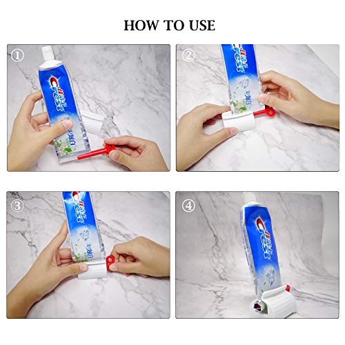 Honbay 3PCS Toothpaste Tube Squeezers Toothpaste Dispenser Rolling Toothpaste...