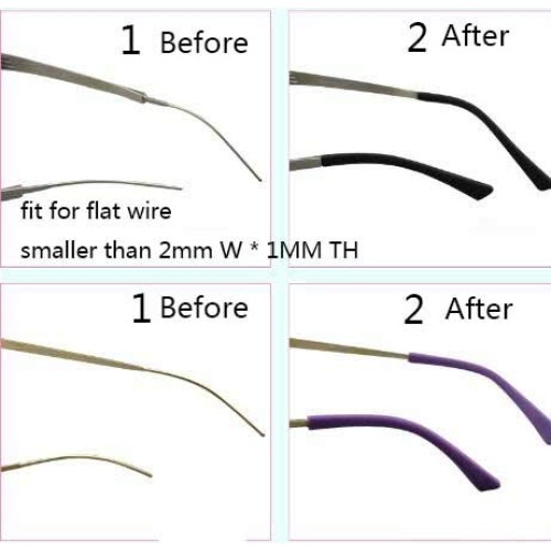 Honbay 5 Pairs Colorful Anti-slip Silicone Eyeglass End Tips Ear Sock Pieces ...