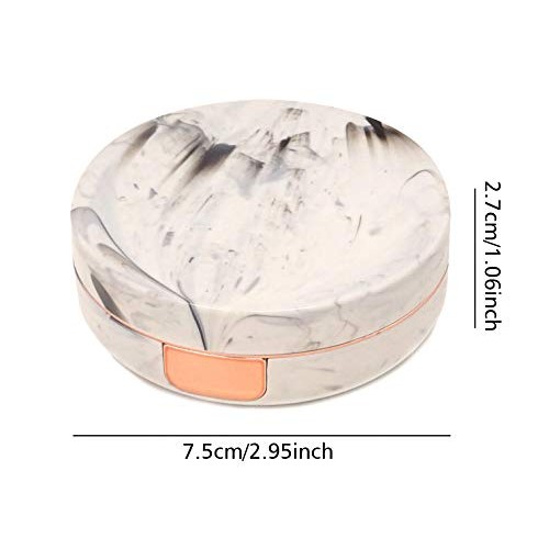 Honbay Fashion Marble Contact Lens Case Portable Contact Lens Box Kit with Mi...