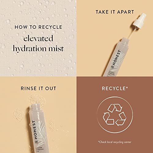 Honest Beauty Elevated Hydration Mist Women, Watermelon, 3.3 Fl Oz