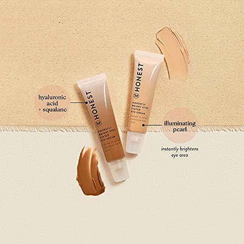 Honest Beauty Honestly Bright Eyes Tinted Eye Cream, Sandstone with Hyaluroni...