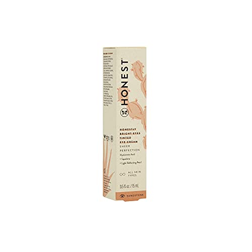 Honest Beauty Honestly Bright Eyes Tinted Eye Cream, Sandstone with Hyaluroni...