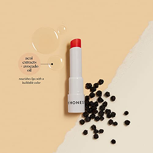 Honest Beauty Tinted Lip Balm, Blood Orange with Acai Extracts + Avocado Oil ...
