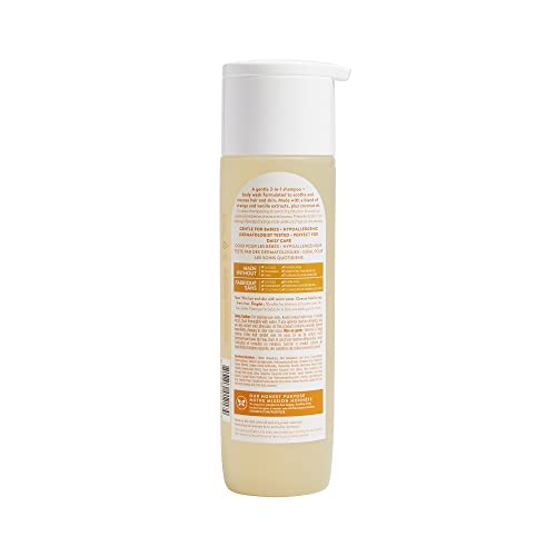 The Honest Company Perfectly Gentle Sweet Orange Vanilla Shampoo + Body Wash,...