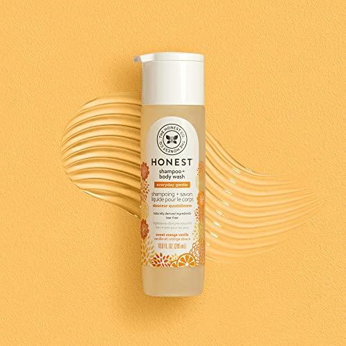 The Honest Company Perfectly Gentle Sweet Orange Vanilla Shampoo + Body Wash,...