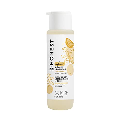 The Honest Company Shampoo + Body Wash, Sweet Orange Vanilla, 18 Fl. Oz.