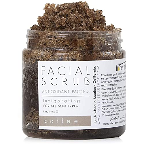 Honey Belle Coffee Scrub | Organic Coffee Scrub for Face & All Natural Body S...