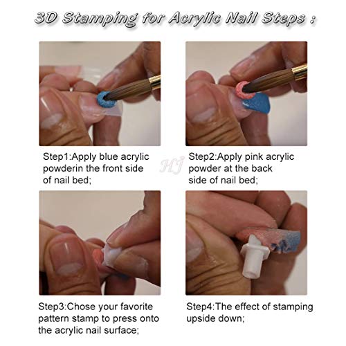 12pcs/Set Easy Nail Art Stamper for Acrylic Nail Design Nail Stamp Stamping T...