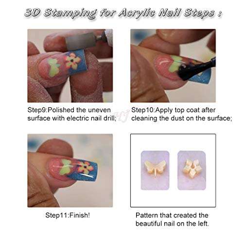 12pcs/Set Easy Nail Art Stamper for Acrylic Nail Design Nail Stamp Stamping T...