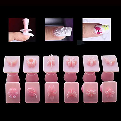 12pcs/Set Easy Nail Art Stamper for Acrylic Nail Design Nail Stamp Stamping T...
