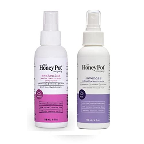 The Honey Pot Company Panty Spray 4 Oz Pack Of 2! Includes Lavender & Jasmine...