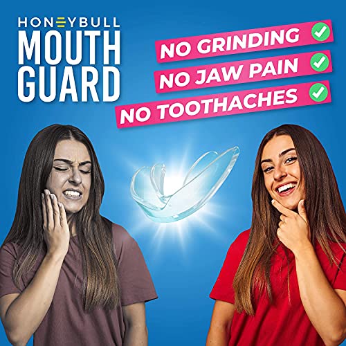 HONEYBULL Mouth Guard for Grinding Teeth [6 Pack] Comes in 2 Sizes for Light ...