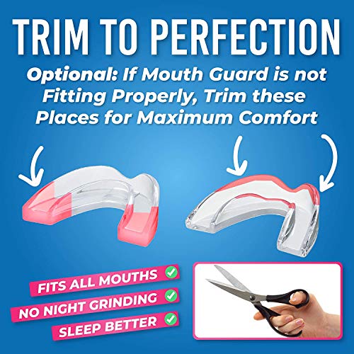 HONEYBULL Mouth Guard for Grinding Teeth [6 Pack] Comes in 2 Sizes for Light ...