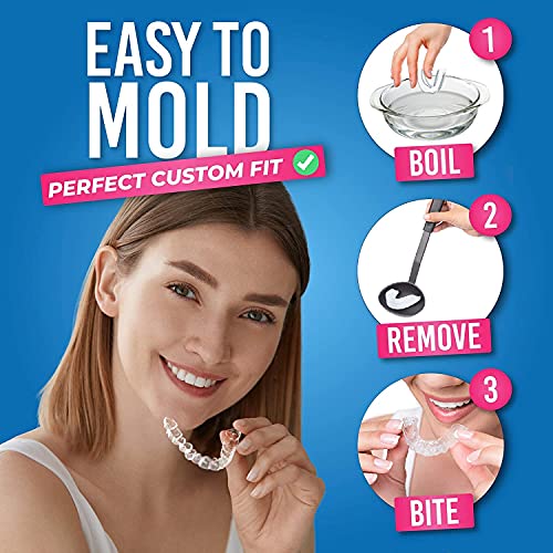 HONEYBULL Mouth Guard for Grinding Teeth [6 Pack] Comes in 2 Sizes for Light ...