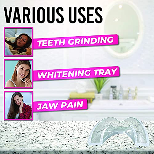 HONEYBULL Mouth Guard for Grinding Teeth [6 Pack] Comes in 2 Sizes for Light ...