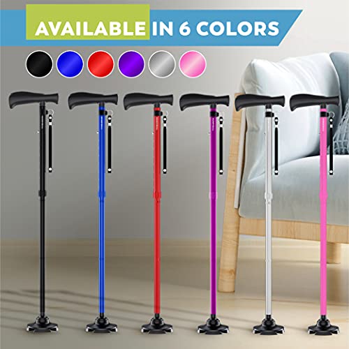 HONEYBULL Walking Cane for Men & Women | Free Standing, Foldable, Pivot Tip [...
