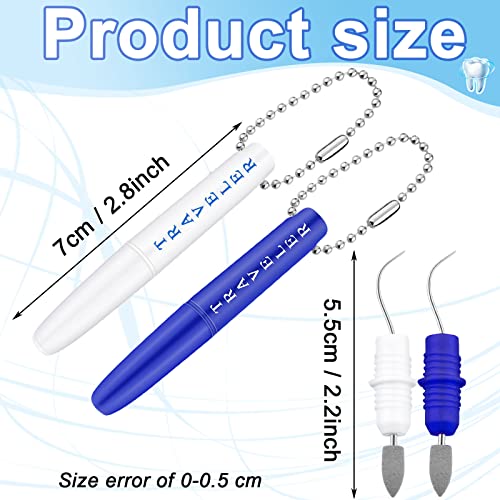 4 Pieces Travel Dental Tooth Picks Mini Metal Toothpick Holder Reusable Porta...