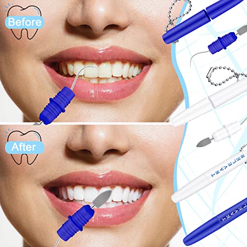 4 Pieces Travel Dental Tooth Picks Mini Metal Toothpick Holder Reusable Porta...