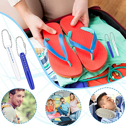 4 Pieces Travel Dental Tooth Picks Mini Metal Toothpick Holder Reusable Porta...