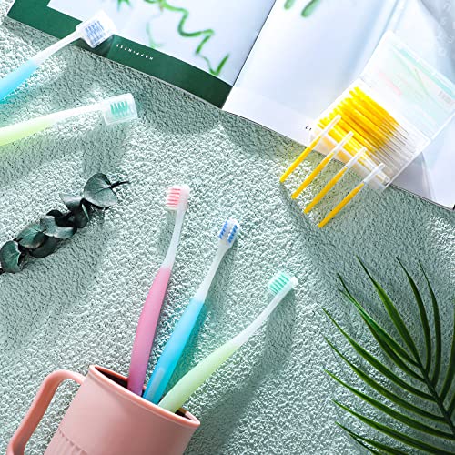 6 Pieces Brace Toothbrush V Shaped Orthodontic Toothbrush with Brush Head 40 ...