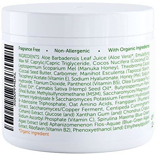Hydrating Face Moisturizer for Women and Men - Eczema Cream w/ Manuka Honey a...