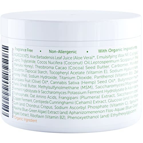 Hydrating Face Moisturizer for Women and Men with Manuka Honey and Coconut Oi...