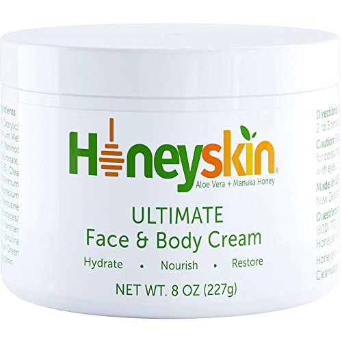 Hydrating Face Moisturizer for Women and Men with Manuka Honey and Coconut Oi...