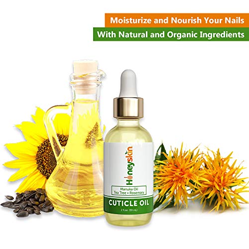Nourishing Nail Care Cuticle Oil - Infused with Manuka Honey and Tea Tree Oil...