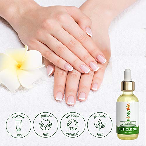 Nourishing Nail Care Cuticle Oil - Infused with Manuka Honey and Tea Tree Oil...