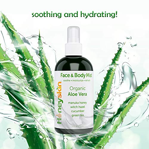 Pure Natural Aloe Vera Mist Setting Spray and Face Toner - Soothing Natural F...
