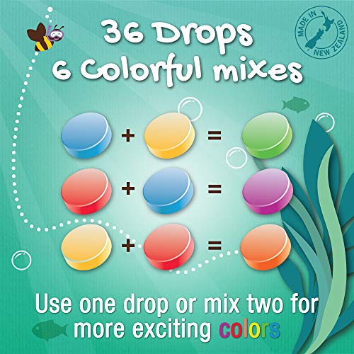 Honeysticks Bath Color Tablets for Kids - Non Toxic Bathtub Color Drops Made ...