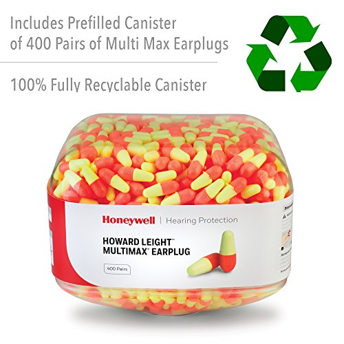 Howard Leight by Honeywell HL400 Earplug Dispenser with 400 Pairs of Multi Ma...