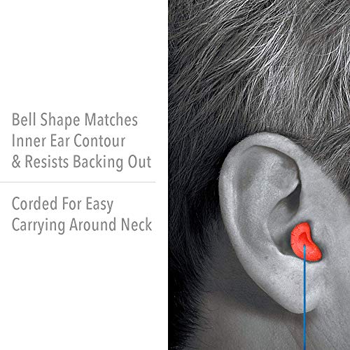 Howard Leight by Honeywell MAX Corded Disposable Foam Earplugs, 100 Pairs (MA...