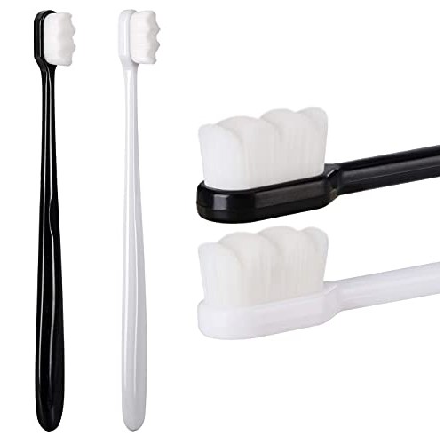 Extra Soft Toothbrush, Ultra Soft-bristled Adult Toothbrush Micro Nano 15000 ...
