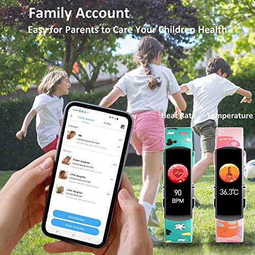 Fitness Tracker for Kids, Hongmed Smart Watch for Teens with Temperature Bloo...